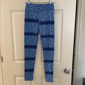 LuLaRoe Blue Print Leggings